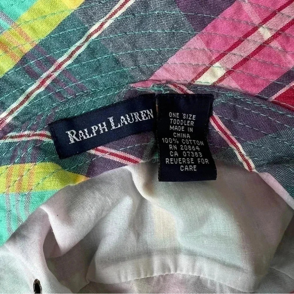 Ralph Lauren Kids Multicolor Plaid Bucket Hat - Picture 11 of 12